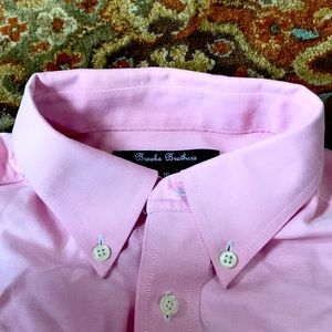 Pink Oxford Long Sleeved Brooks Brothers Shirt